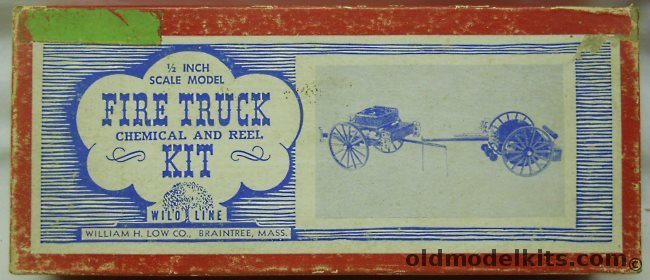 William H Low Co 1/24 1800s Chemical and Reel Carts 'Sarge' - Wilo Line Fire Trucks, FC15 plastic model kit